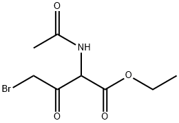 Butanoic acid, 2-(acetylamino)-4-bromo-3-oxo-, ethyl ester Structure