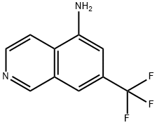 5-Isoquinolinamine, 7-(trifluoromethyl)- Structure