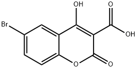 6-Bromo-2-hydroxy-4-oxo-4H-chromene-3-carboxylic acid Structure