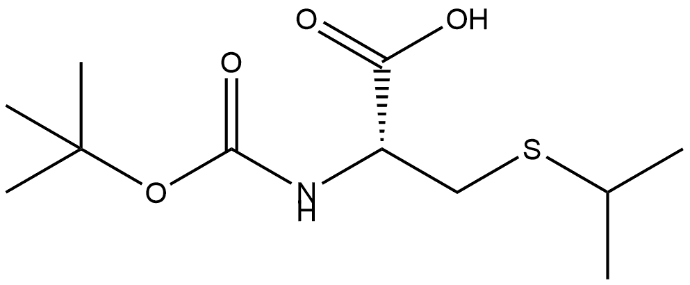 Boc-S-isopropyl-L-cysteine Structure