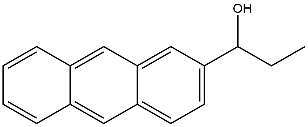 α-Ethyl-2-anthracenemethanol Structure