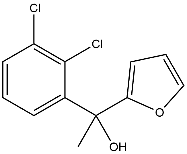 1-(2,3-dichlorophenyl)-1-(furan-2-yl)ethanol Structure