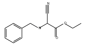 Acetic acid, cyano[(phenylmethyl)amino]-, ethyl ester (9CI) Structure