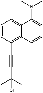 4-(5-(Dimethylamino)naphthalen-1-yl)-2-methylbut-3-yn-2-ol Structure
