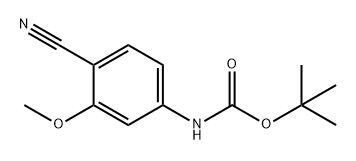 Carbamic acid, (4-cyano-3-methoxyphenyl)-, 1,1-dimethylethyl ester (9CI) 구조식 이미지