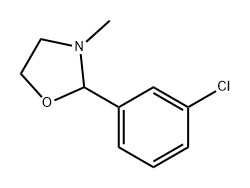 Oxazolidine, 2-(3-chlorophenyl)-3-methyl- Structure