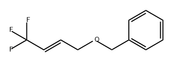 Benzene, [[[(2E)-4,4,4-trifluoro-2-buten-1-yl]oxy]methyl]- Structure