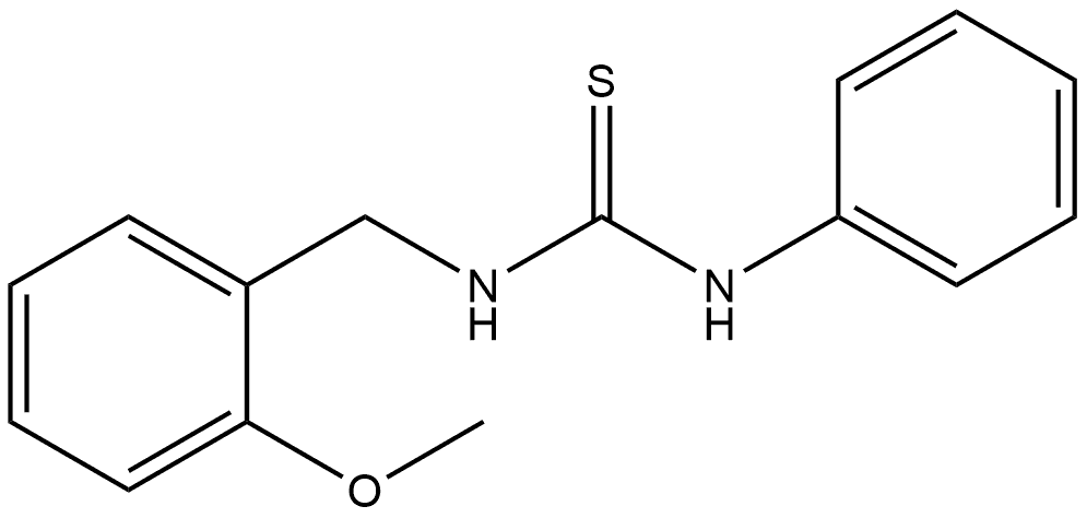 N-(2-methoxybenzyl)-N'-phenylthiourea Structure