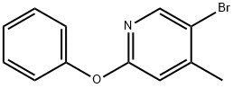 5-bromo-4-methyl-2-phenoxypyridine Structure