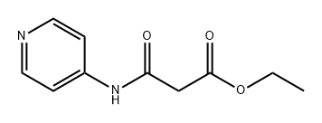 Propanoic acid, 3-oxo-3-(4-pyridinylamino)-, ethyl ester Structure