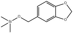1,3-Benzodioxole, 5-[[(trimethylsilyl)oxy]methyl]- Structure