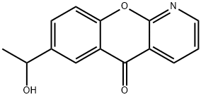 5H-[1]Benzopyrano[2,3-b]pyridin-5-one, 7-(1-hydroxyethyl)- Structure