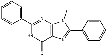 9-Methyl-2,8-diphenyl-1H-purin-6(9H)-one 구조식 이미지