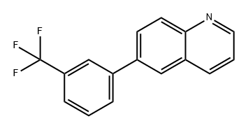 Quinoline, 6-[3-(trifluoromethyl)phenyl]- 구조식 이미지