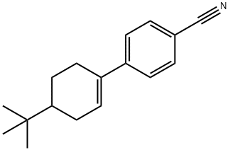 Benzonitrile, 4-[4-(1,1-dimethylethyl)-1-cyclohexen-1-yl]- 구조식 이미지