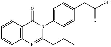 2-(4-(4-Oxo-2-propylquinazolin-3(4H)-yl)phenyl)acetic acid Structure