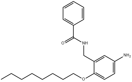 Benzamide, N-[[5-amino-2-(octyloxy)phenyl]methyl]- Structure