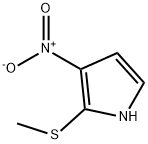 1H-Pyrrole, 2-(methylthio)-3-nitro- Structure