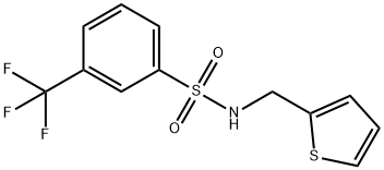 Benzenesulfonamide, N-(2-thienylmethyl)-3-(trifluoromethyl)- 구조식 이미지