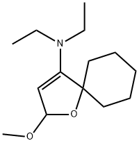 N,N-Diethyl-2-methoxy-1-oxaspiro[4.5]dec-3-en-4-amine 구조식 이미지