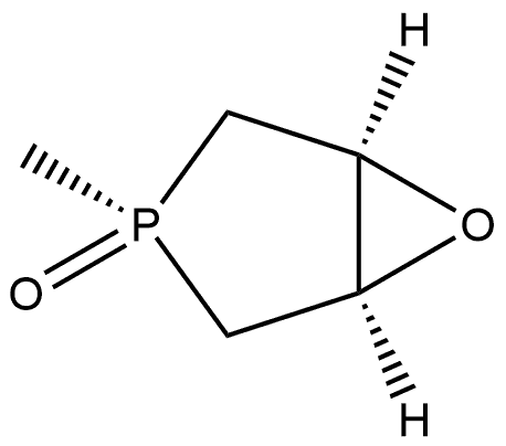 6-Oxa-3-phosphabicyclo[3.1.0]hexane, 3-methyl-, 3-oxide, (1α,3α,5α)- (9CI) Structure