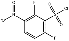 2,6-difluoro-3-nitrobenzene-1-sulfonyl chloride Structure