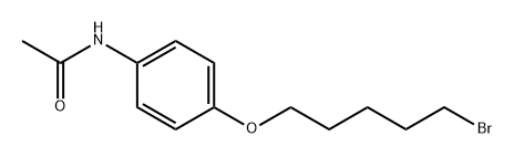 Acetamide, N-[4-[(5-bromopentyl)oxy]phenyl]- Structure