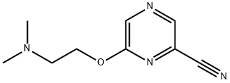2-Pyrazinecarbonitrile, 6-[2-(dimethylamino)ethoxy]- 구조식 이미지