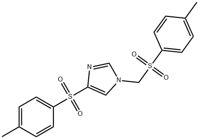 1H-Imidazole, 4-[(4-methylphenyl)sulfonyl]-1-[[(4-methylphenyl)sulfonyl]methyl]- Structure