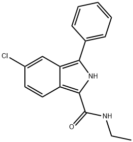 5-Chloro-N-ethyl-3-phenyl-2H-isoindole-1-carboxamide Structure
