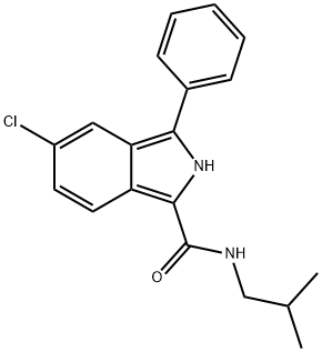 5-Chloro-N-isobutyl-3-phenyl-2H-isoindole-1-carboxamide Structure
