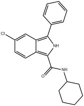 5-Chloro-N-cyclohexyl-3-phenyl-2H-isoindole-1-carboxamide Structure