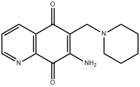 7-Amino-6-(piperidin-1-ylmethyl)quinoline-5,8-dione Structure