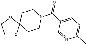 (6-Methylpyridin-3-yl)(1,4-dioxa-8-azaspiro[4.5]decan-8-yl)methanone Structure