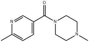 Methanone, (4-methyl-1-piperazinyl)(6-methyl-3-pyridinyl)- Structure