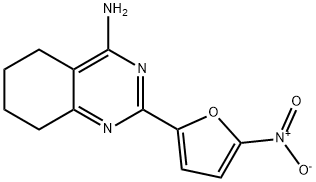 2-(5-Nitrofuran-2-yl)-5,6,7,8-tetrahydroquinazolin-4-amine 구조식 이미지