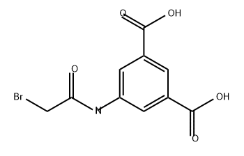 1,3-Benzenedicarboxylic acid, 5-[(2-bromoacetyl)amino]- 구조식 이미지