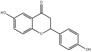 6-Hydroxy-2-(4-hydroxyphenyl)chroman-4-one 구조식 이미지