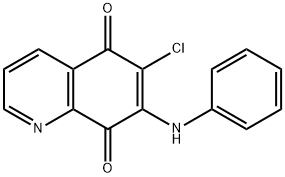 6-Chloro-7-(phenylamino)quinoline-5,8-dione 구조식 이미지