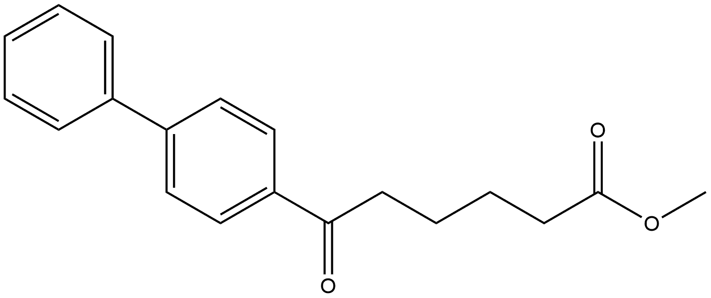 [1,1'-Biphenyl]-4-hexanoic acid, ε-oxo-, methyl ester 구조식 이미지