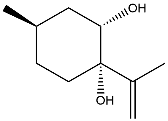 1,2-Cyclohexanediol, 4-methyl-1-(1-methylethenyl)-, [1S-(1α,2α,4β)]- (9CI) Structure