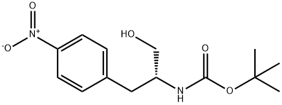 Carbamic acid, [(1R)-1-(hydroxymethyl)-2-(4-nitrophenyl)ethyl]-, 1,1-dimethylethyl ester (9CI) 구조식 이미지