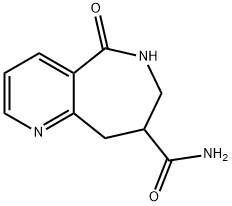 5H-Pyrido[3,2-c]azepine-8-carboxamide, 6,7,8,9-tetrahydro-5-oxo- Structure