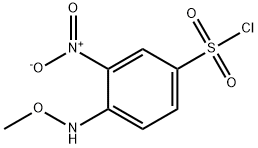 Benzenesulfonyl chloride, 4-(methoxyamino)-3-nitro- Structure