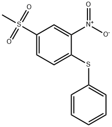 Benzene, 4-(methylsulfonyl)-2-nitro-1-(phenylthio)- Structure