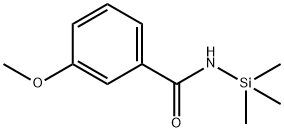 Benzamide, 3-methoxy-N-(trimethylsilyl)- Structure