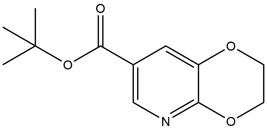 tert-butyl 2,3-dihydro-[1,4]dioxino[2,3-b]pyridine-7-carboxylate Structure