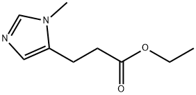 1H-Imidazole-5-propanoic acid, 1-methyl-, ethyl ester 구조식 이미지