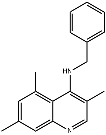 N-Benzyl-3,5,7-trimethylquinolin-4-amine 구조식 이미지