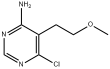 6-chloro-5-(2-methoxy-ethyl)-pyrimidin-4-ylamine Structure